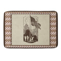 DENY Designs Flag Raisers Striped Square Memory Foam Bath Mat