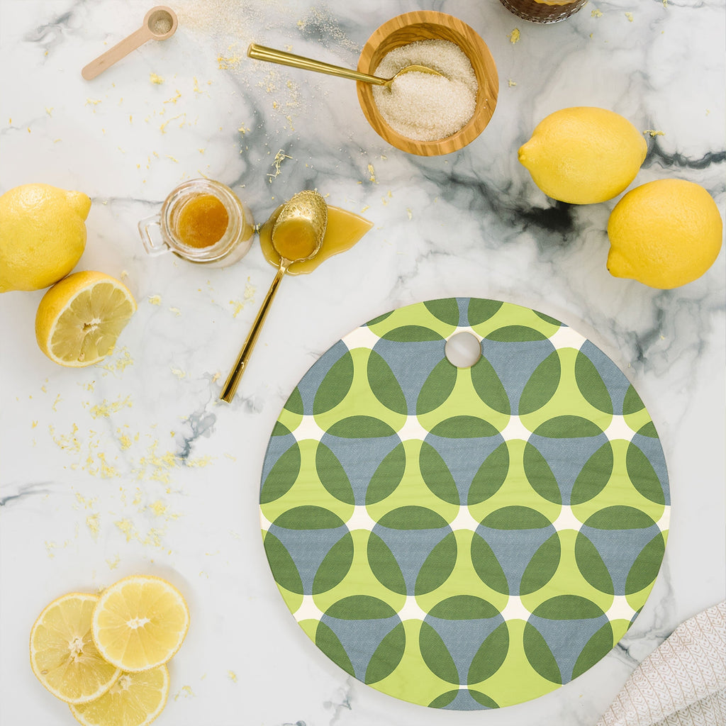 Marta Barragan Camarasa Stylish Retro Circle Cutting Board Round