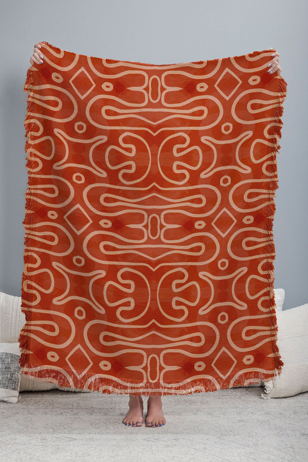 Mirimo Venexiana Burnt Orange Throw Blanket
