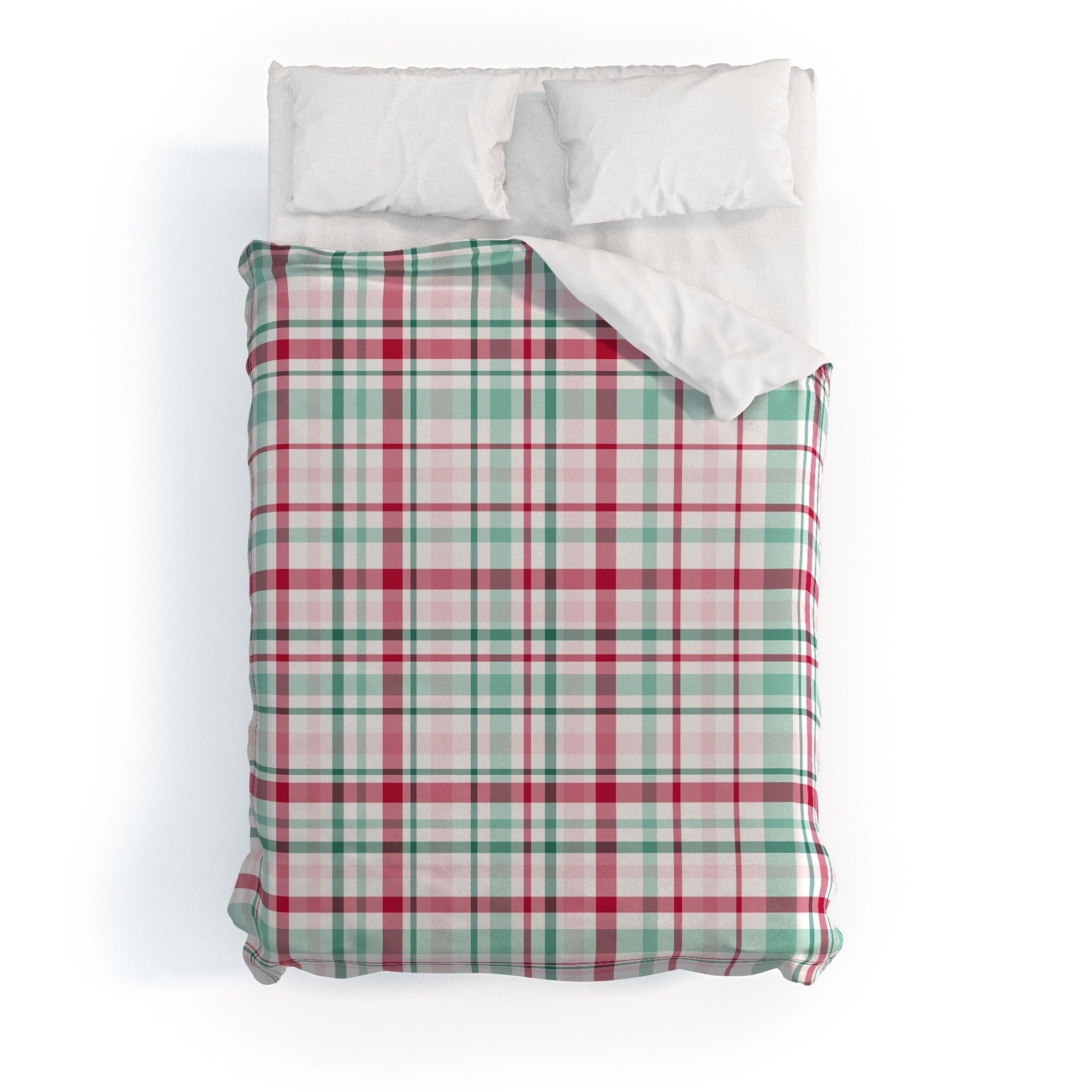 Lisa Argyropoulos Merry Vintage Plaid Duvet Cover