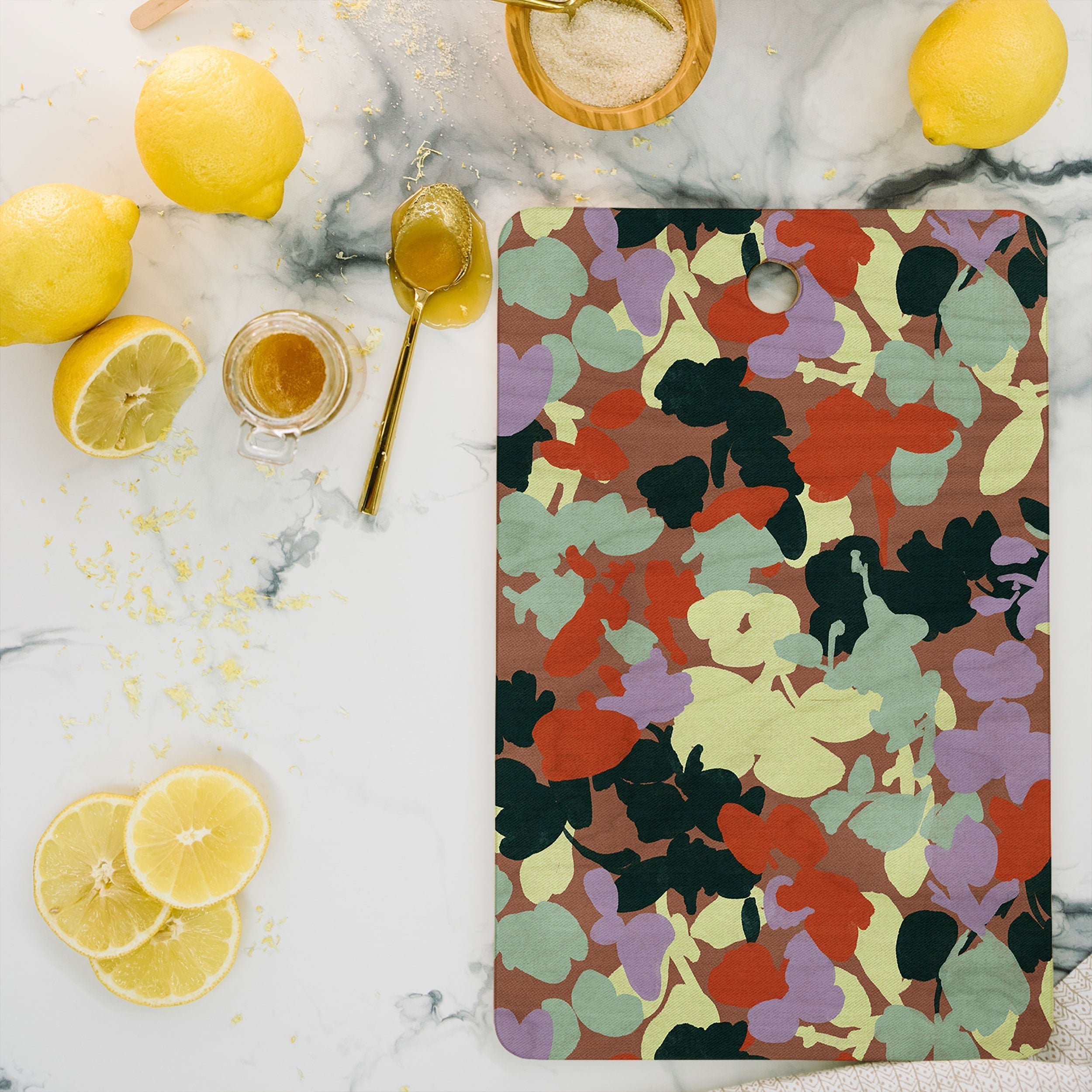 Marta Barragan Camarasa Retro Bloom Medley Cutting Board Rectangle