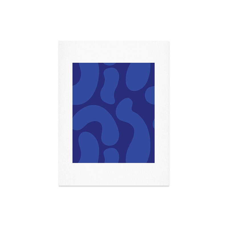 Camilla Foss Blue Pebble Art Print