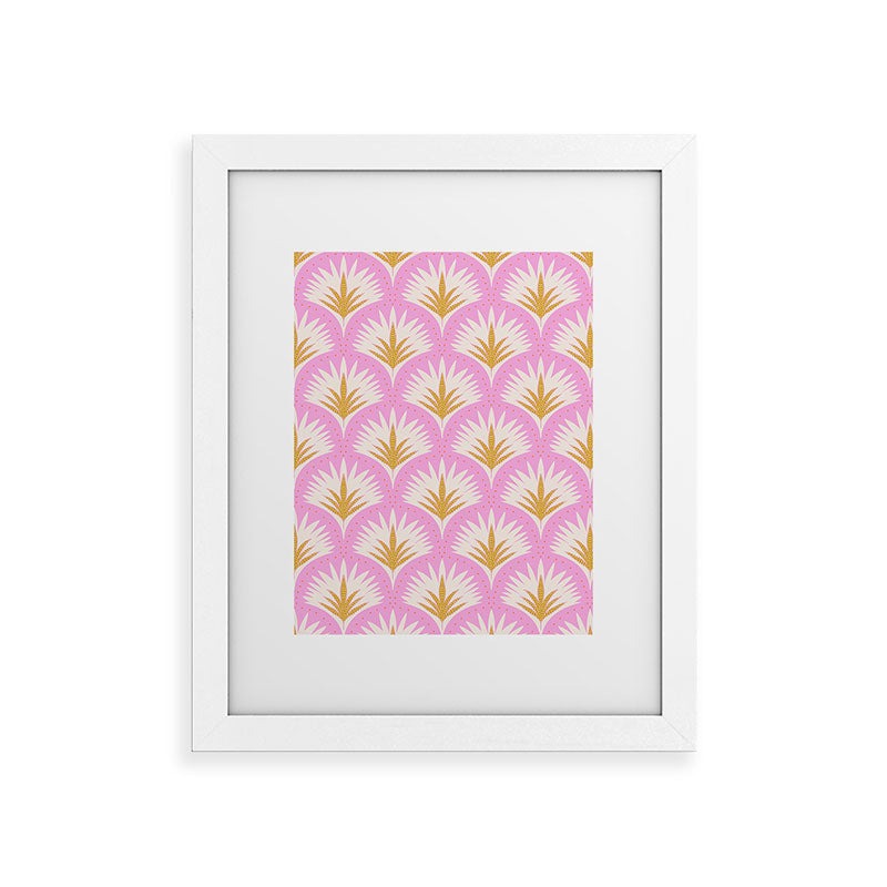 Jennifer Labre Pink Palmetto Framed Art Print