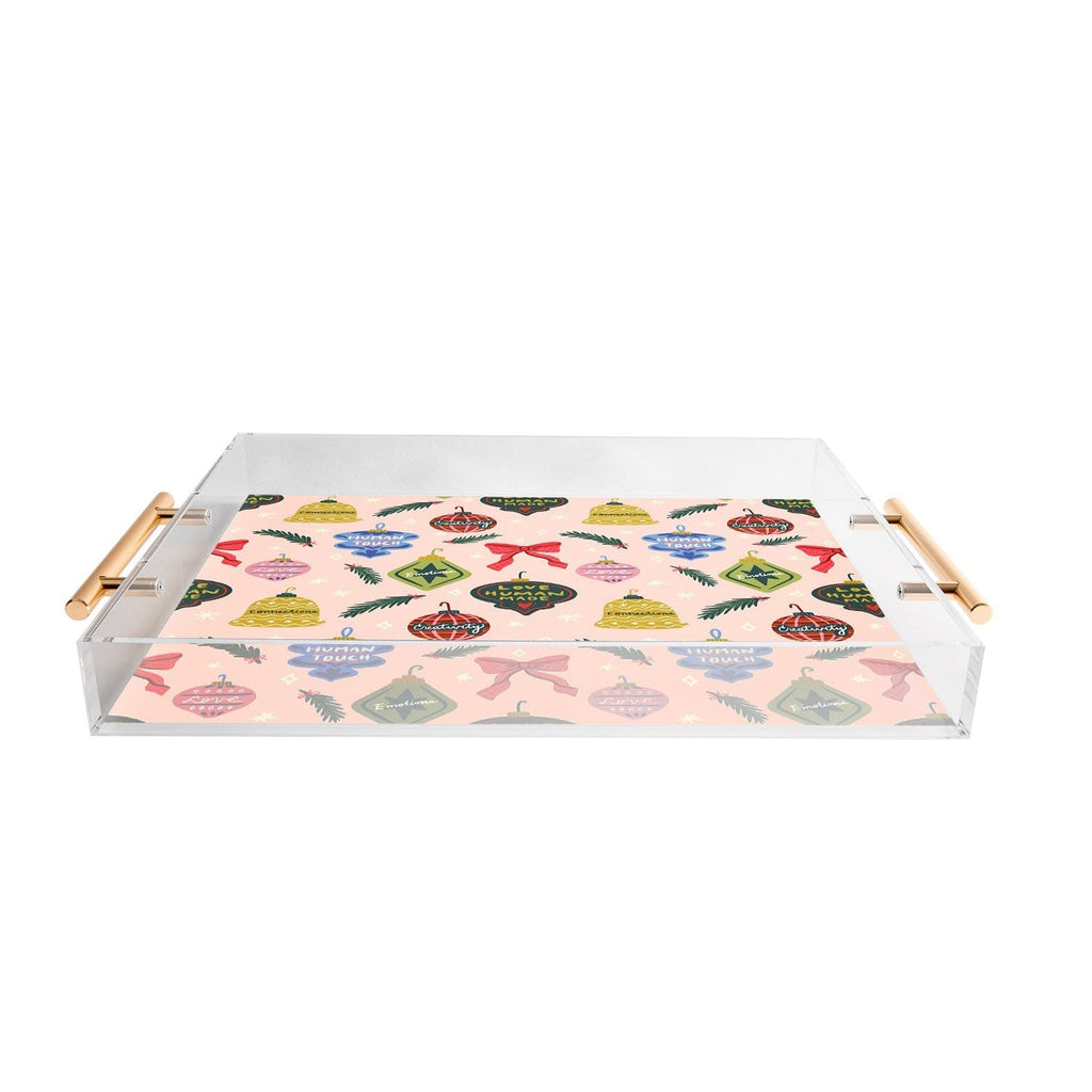 Design by Spark Love Human Made Christmas Ornaments Acrylic Tray