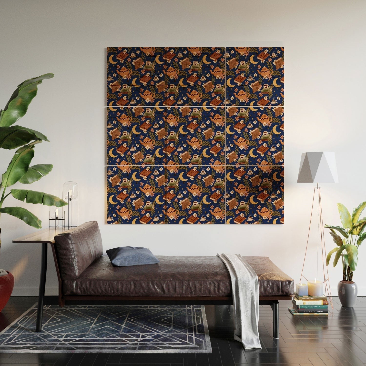 Avenie Moonlit Reading Nook II Wood Wall Mural