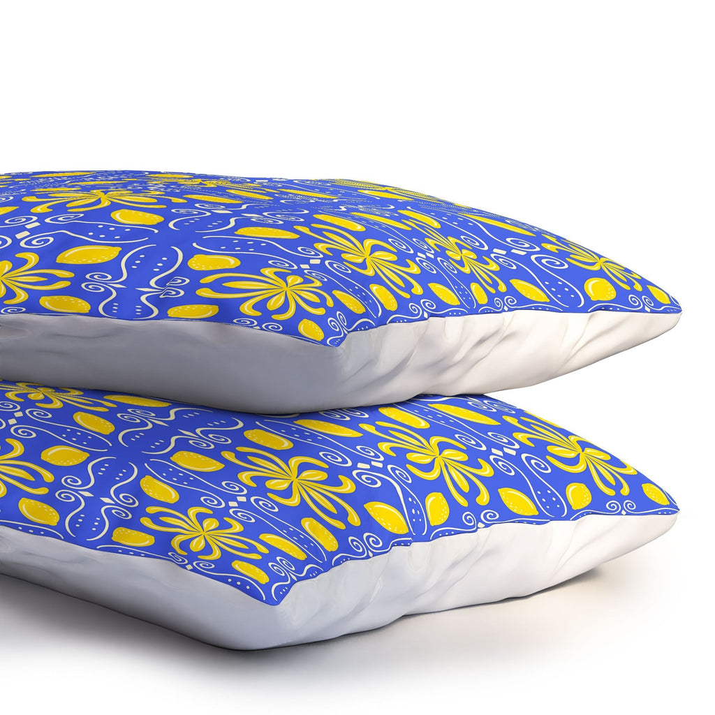 Design by Spark Dolce Vita Lemon Tile Pillow Shams