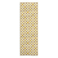 Ninola Design Everyday Artifact Checker Mosaic Tiles Geometry Yellow Yoga Towel
