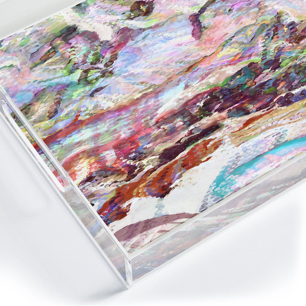 83 Oranges Sequin Haze Acrylic Tray