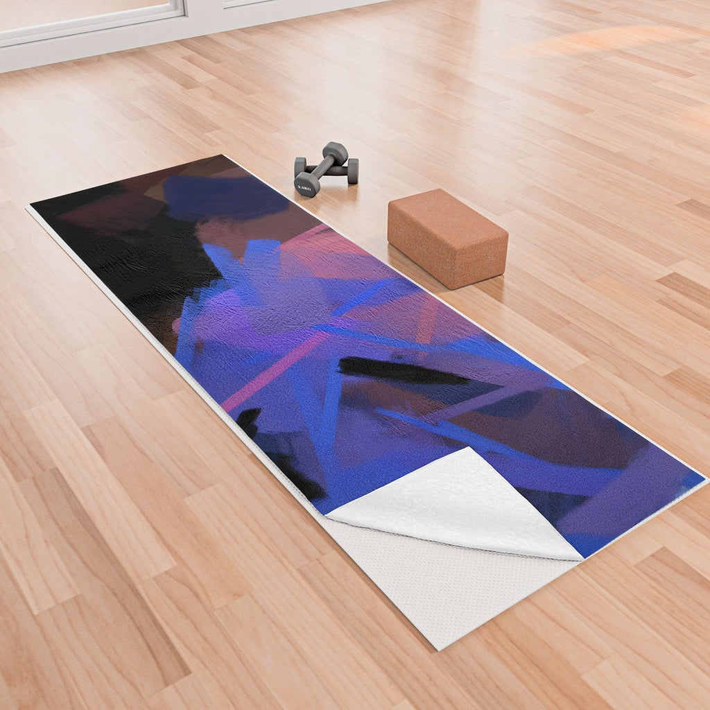 83 Oranges Midnight Sparks Yoga Towel