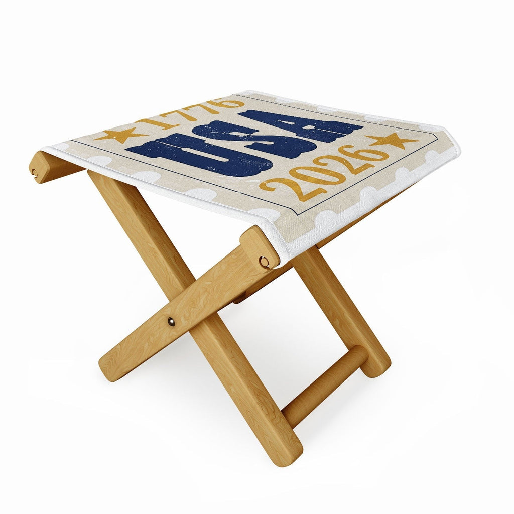 DENY Designs USA Stamp Folding Stool