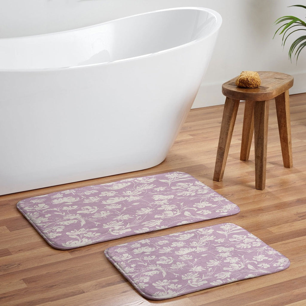 Gabriela Fuente Martine Lilac Memory Foam Bath Mat