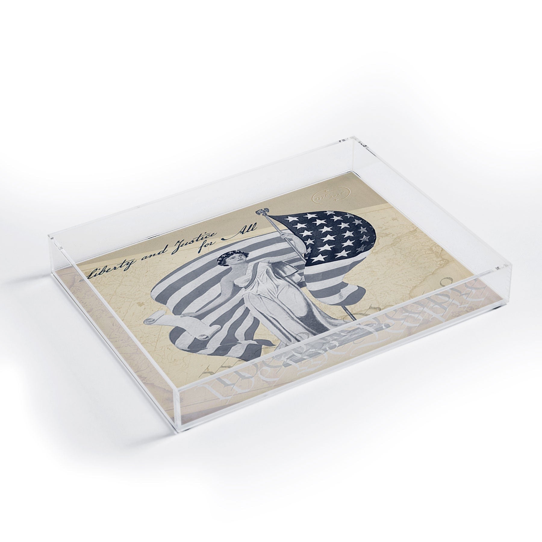 DENY Designs Liberty and Justice Woman Acrylic Tray
