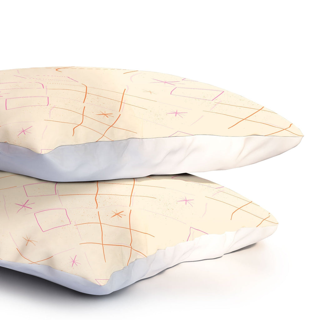 Little Om Starry Web cream Pillow Shams