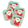 Design by Spark Sporty Football Santa Coaster Set