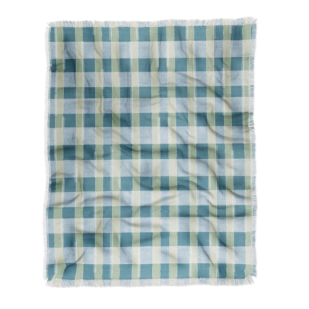Marta Barragan Camarasa Country Style Checks Throw Blanket