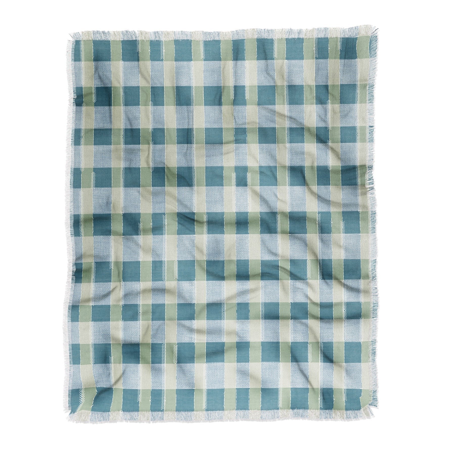 Marta Barragan Camarasa Country Style Checks Throw Blanket
