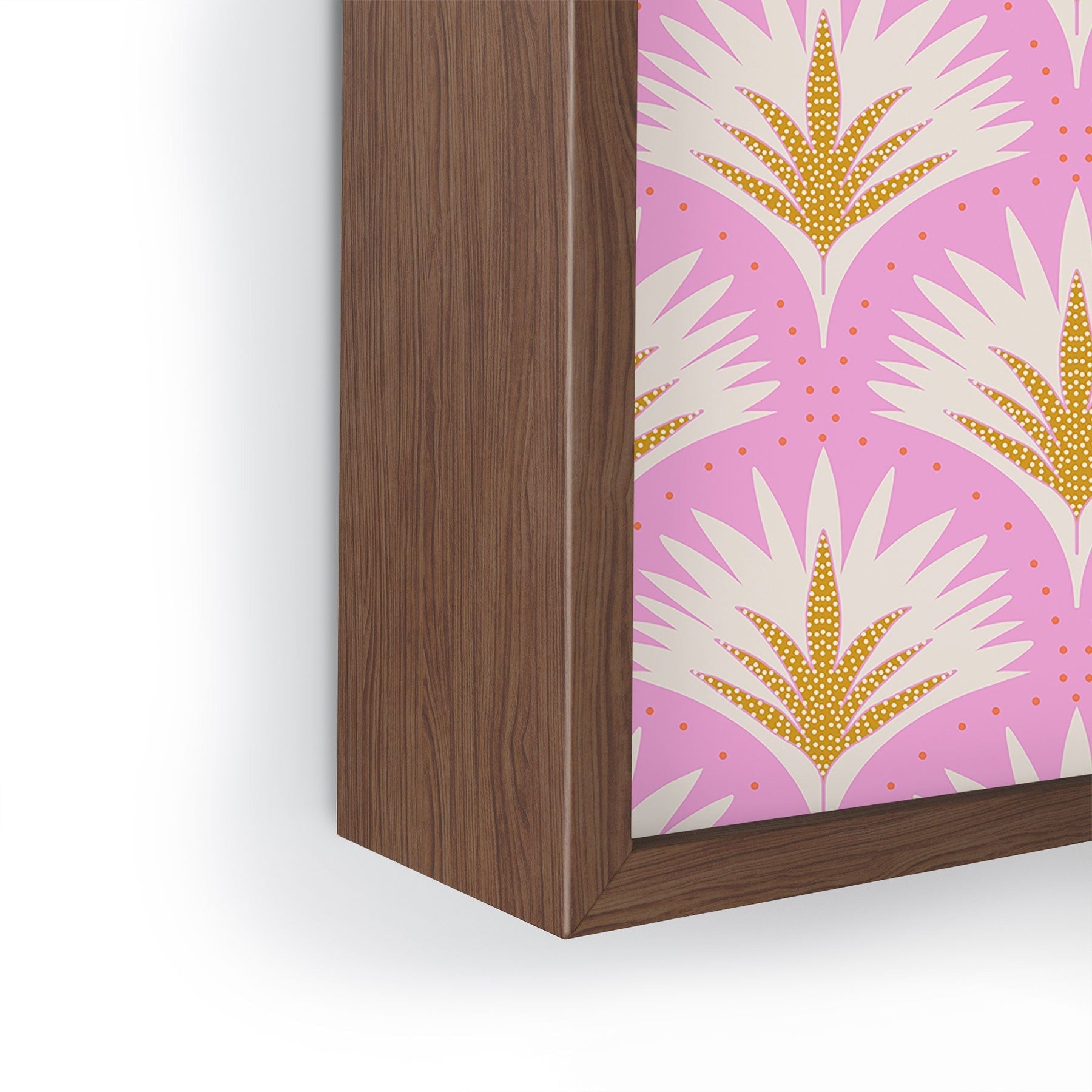 Jennifer Labre Pink Palmetto Framed Mini Art Print