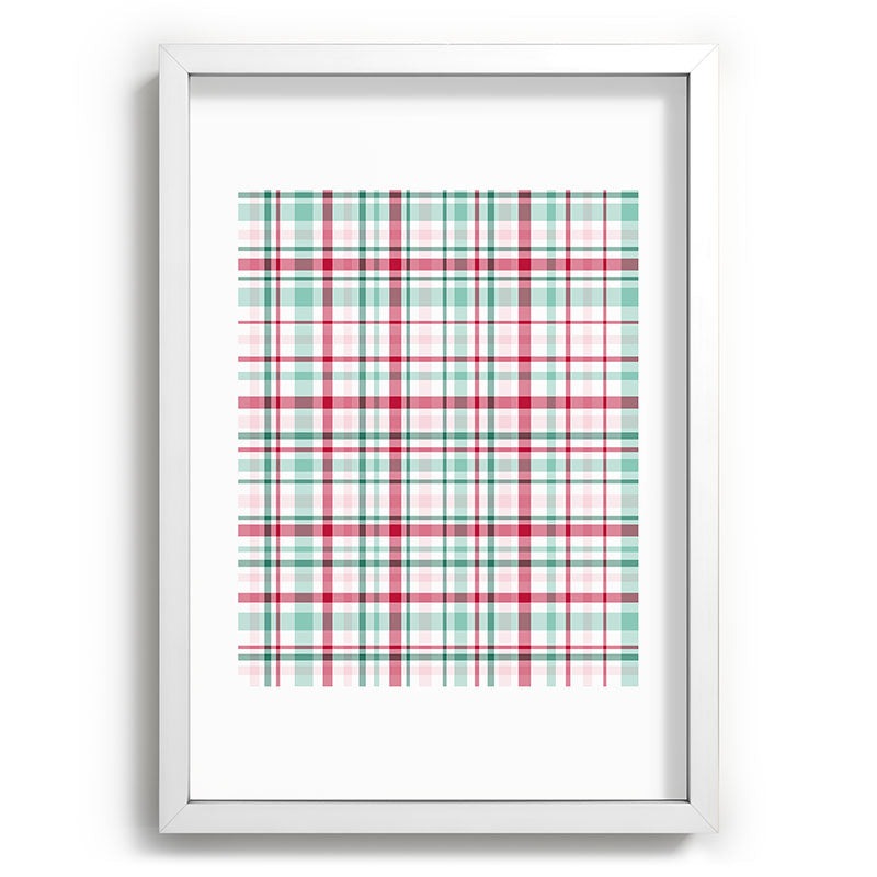 Lisa Argyropoulos Merry Vintage Plaid Recessed Framing Rectangle
