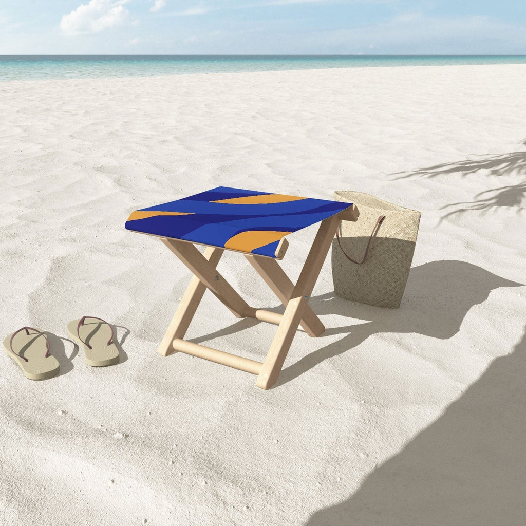 Camilla Foss Pebbles in Stream Folding Stool