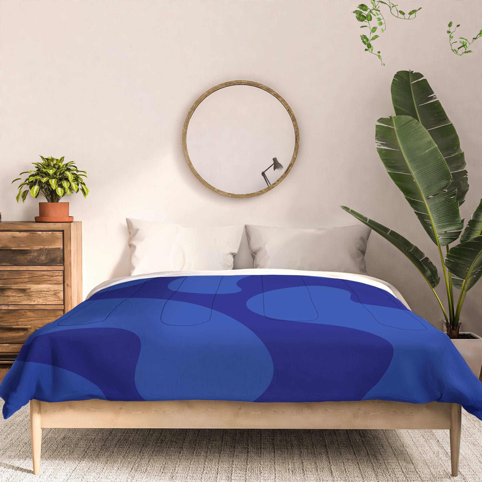 Camilla Foss Blue Pebble Comforter