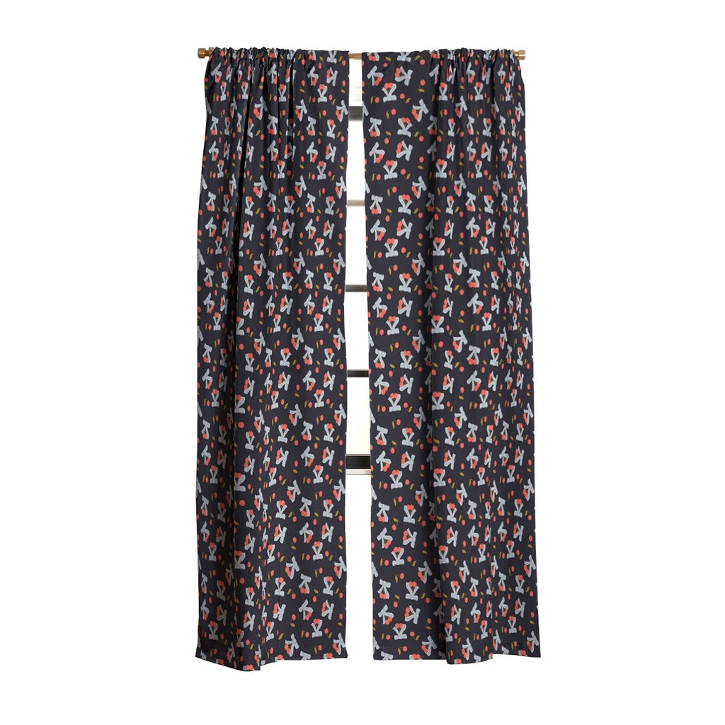 Jennifer Labre Cherries and Bows Blackout Window Curtain