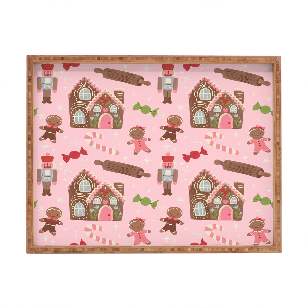 carriecantwell Sweet Christmas Holidays Rectangular Tray