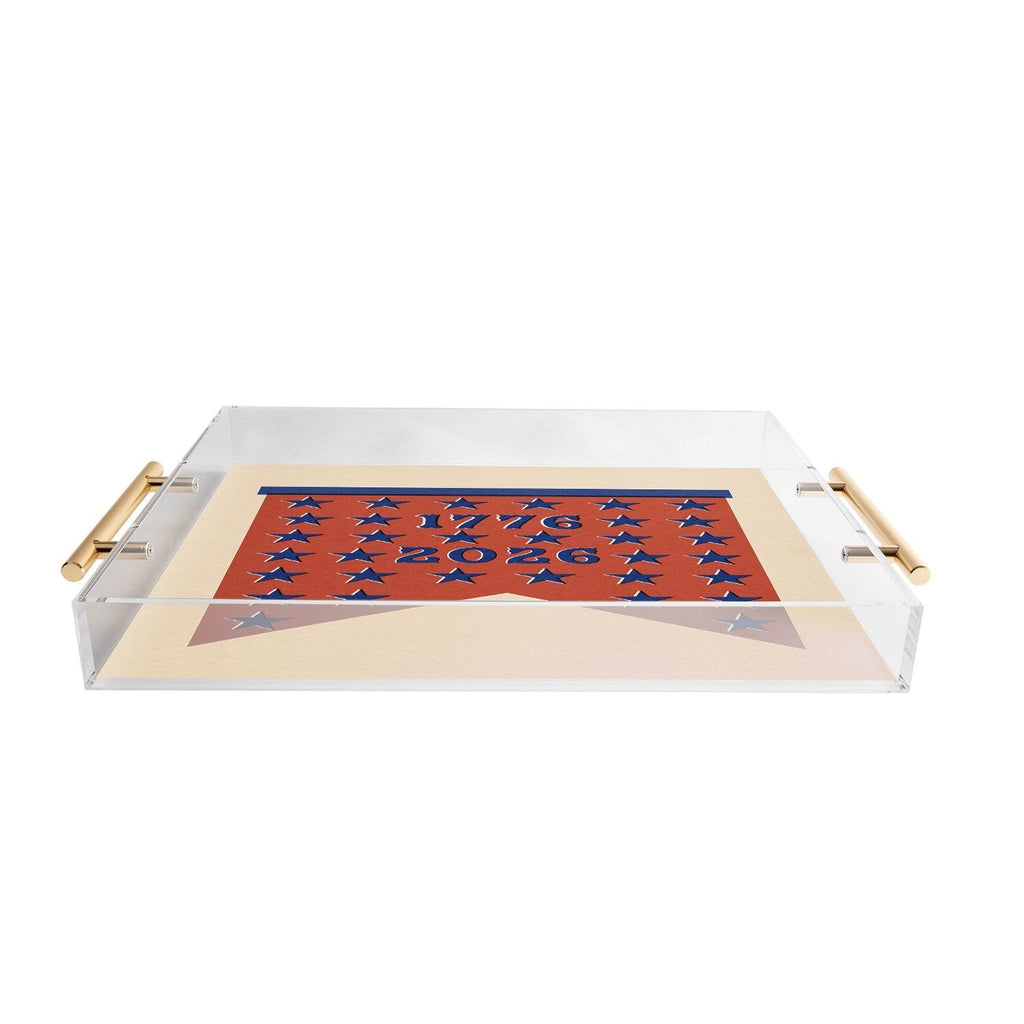 DENY Designs Star Banner Acrylic Tray