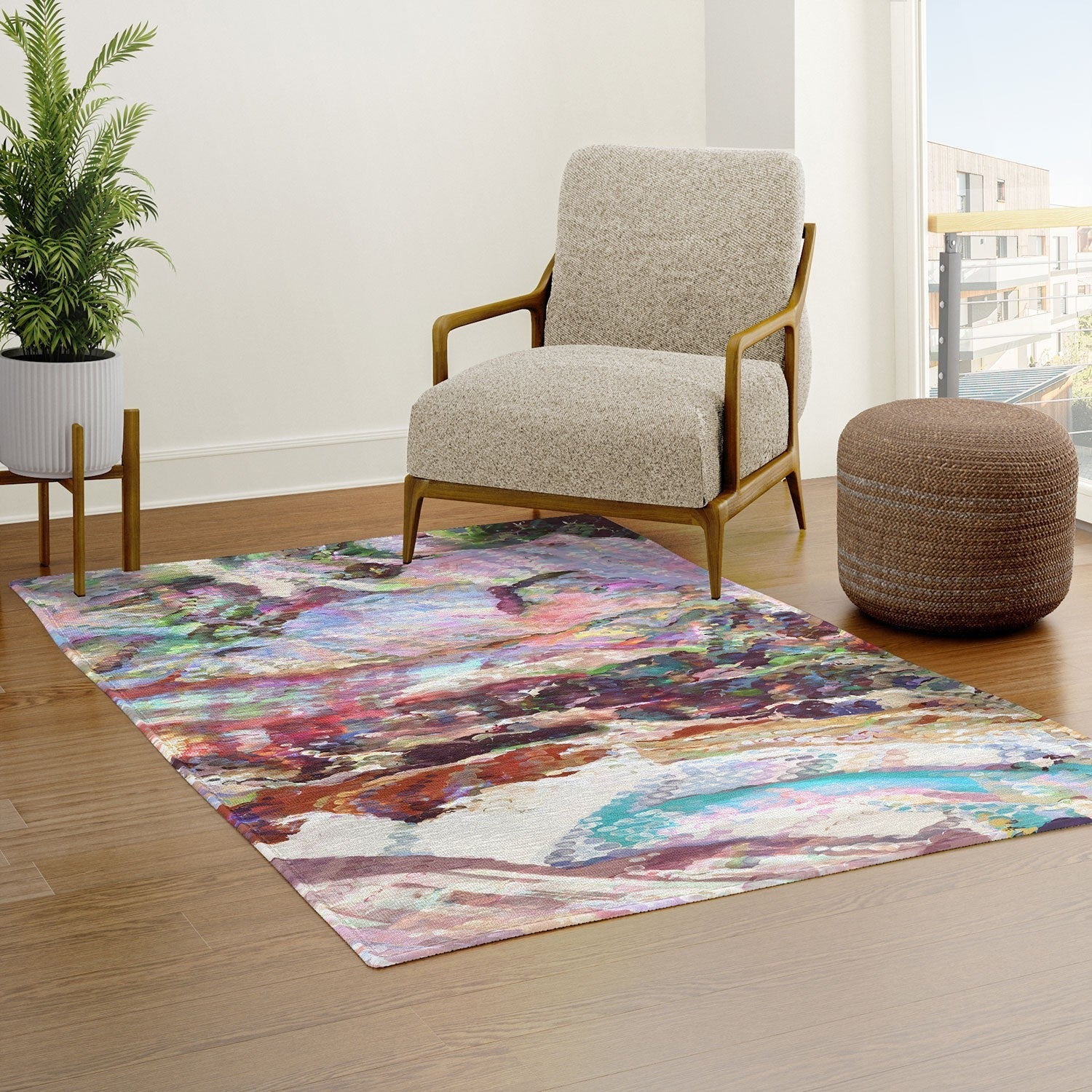 83 Oranges Sequin Haze Area Rug