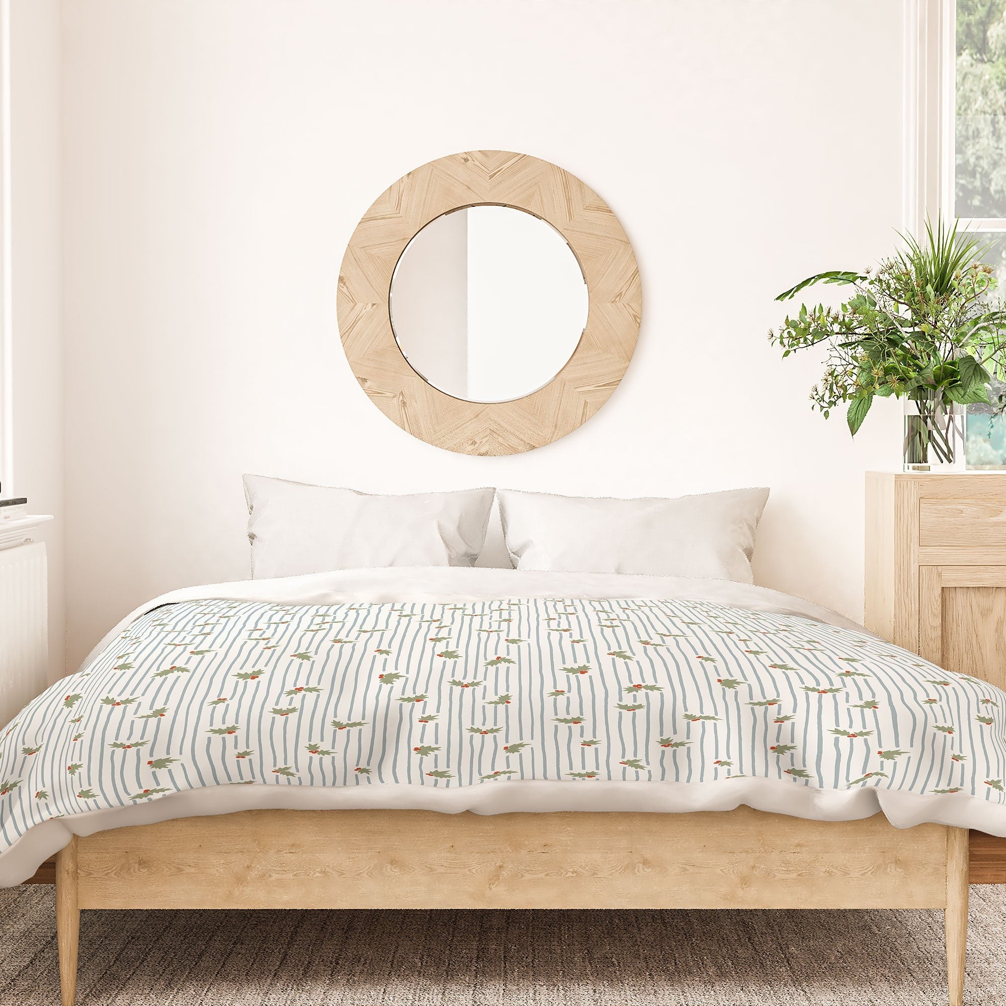 CoastL Studio Hand Drawn Holly Stripe Duvet Cover