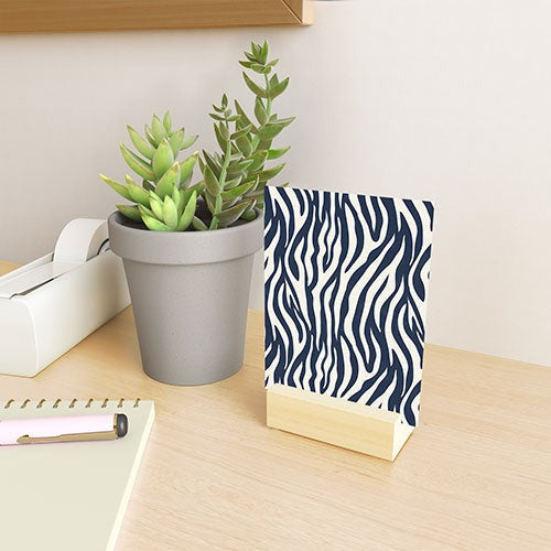 Avenie BR Navy Tiger Stripes Mini Art Print