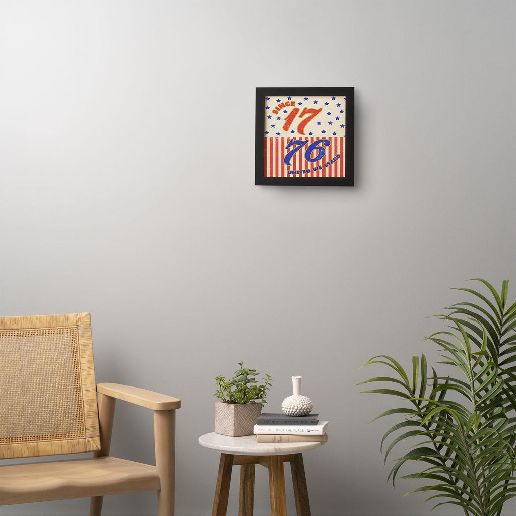 DENY Designs 1776 Stars Framed Wall Art