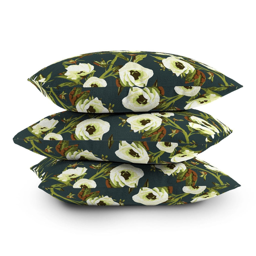 ThirtyOne Illustrations Circa in Olive Outdoor Throw Pillow