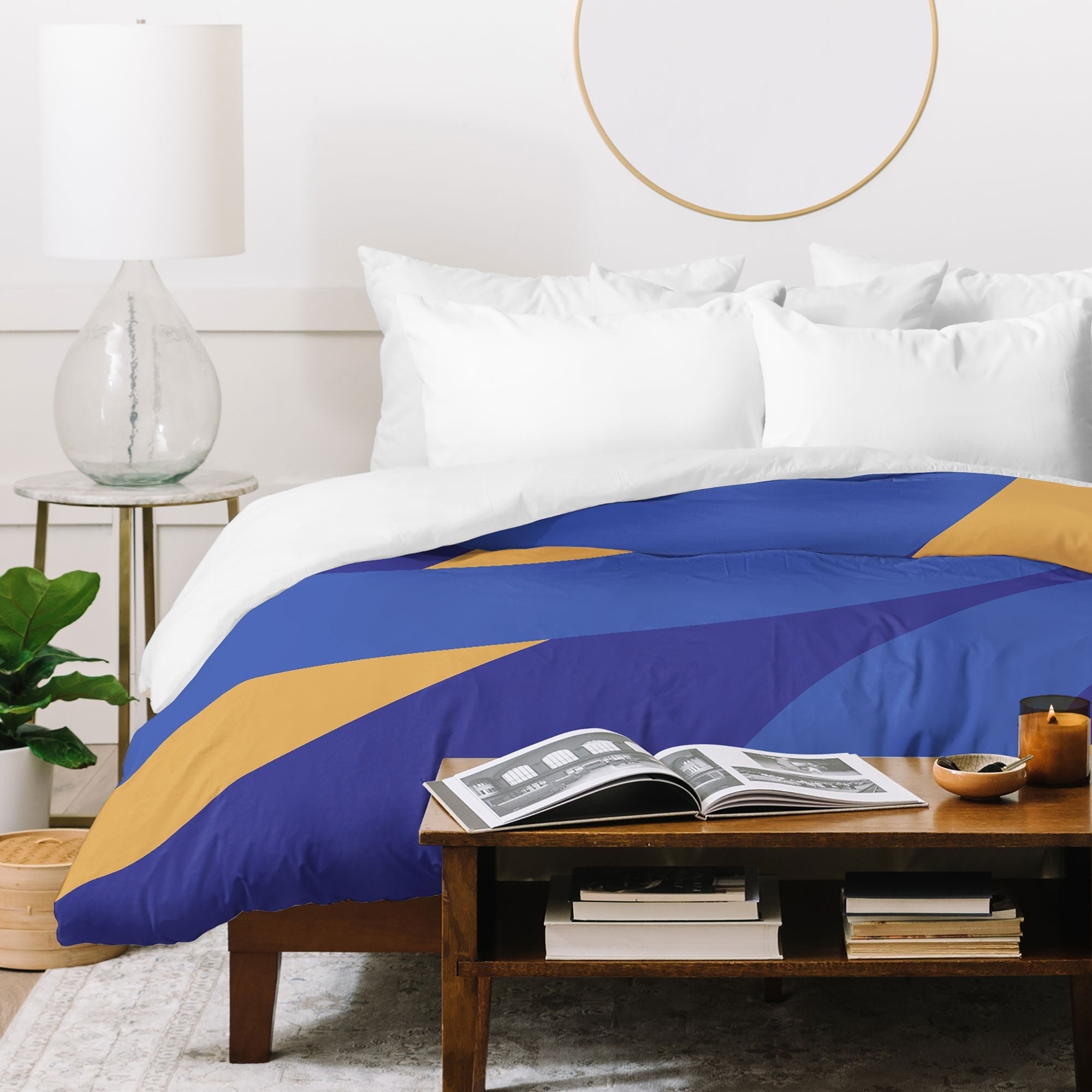 Camilla Foss Pebbles in Stream Duvet Cover
