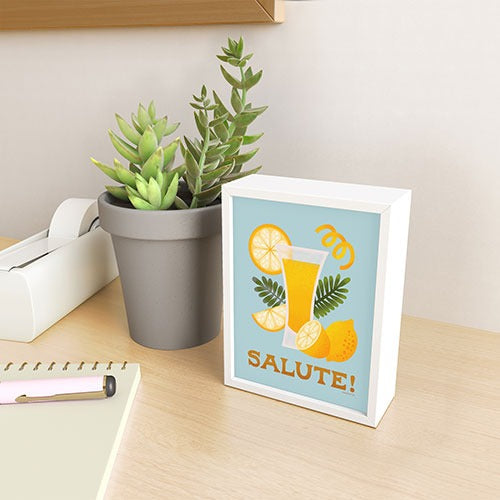 Jessica Molina Limoncello Cocktail Framed Mini Art Print