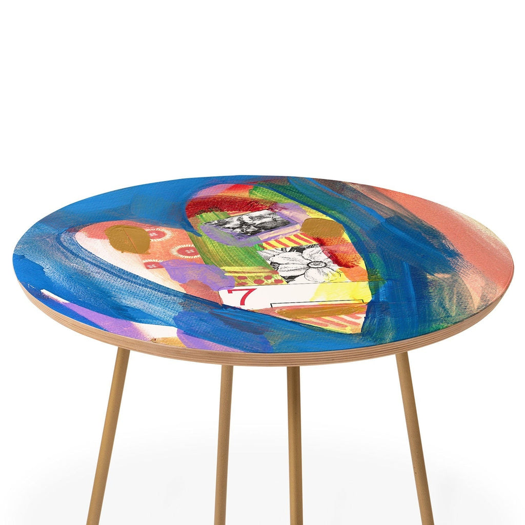 Natalie Baca Lucky in Love Round Side Table