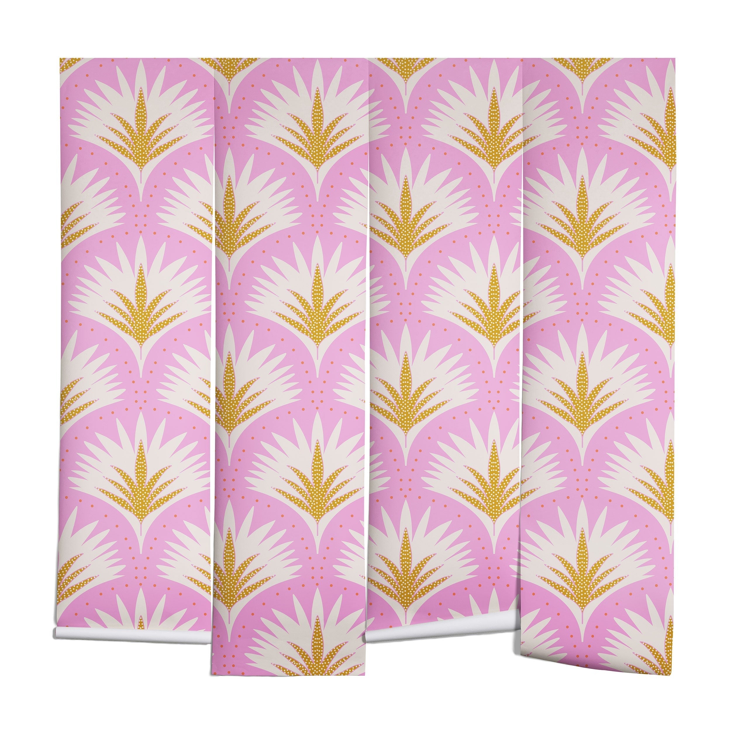 Jennifer Labre Pink Palmetto Wall Mural