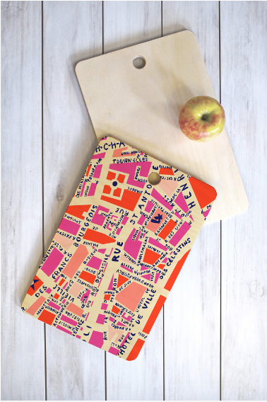 Paris Love Cutting Board Two Pack