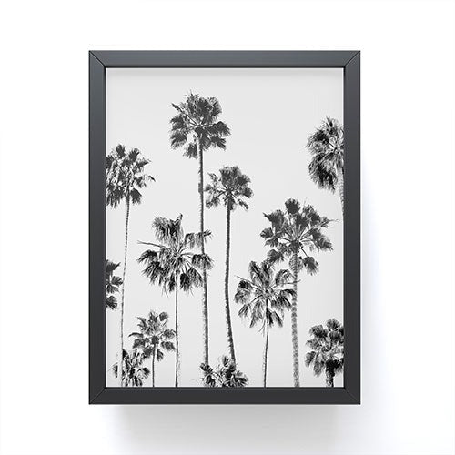 Gal Design Black And White Palms Framed Mini Art Print