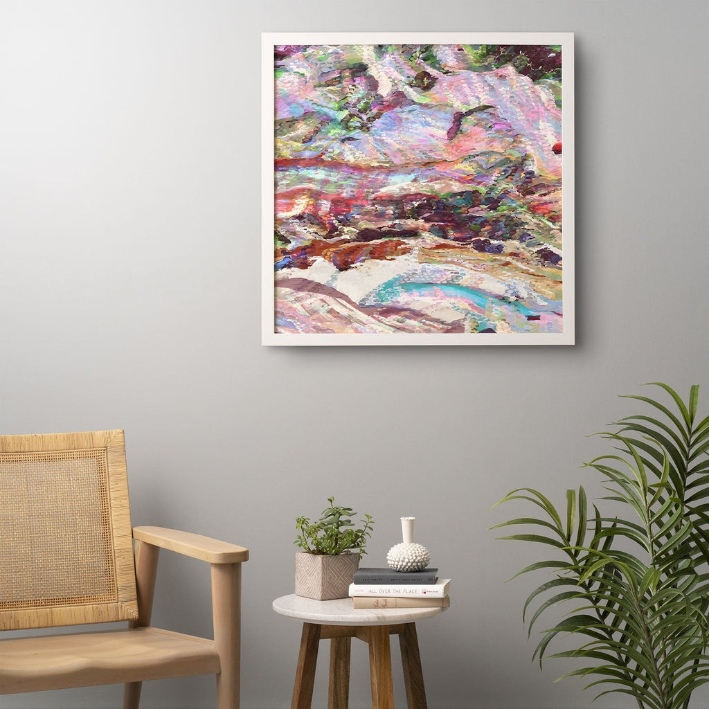 83 Oranges Sequin Haze Framed Wall Art