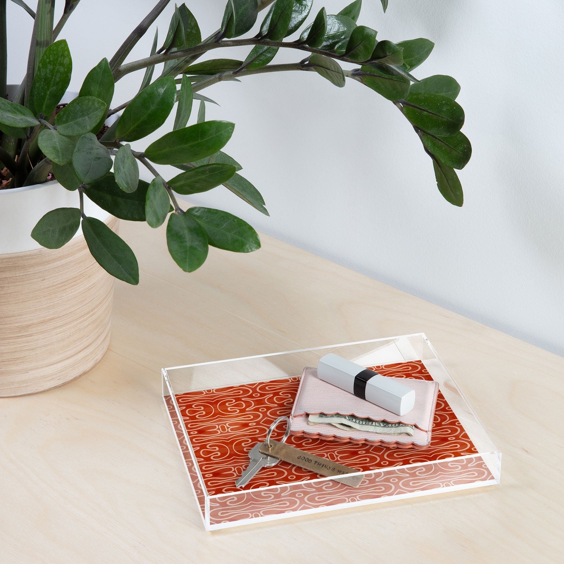 Mirimo Venexiana Burnt Orange Acrylic Tray