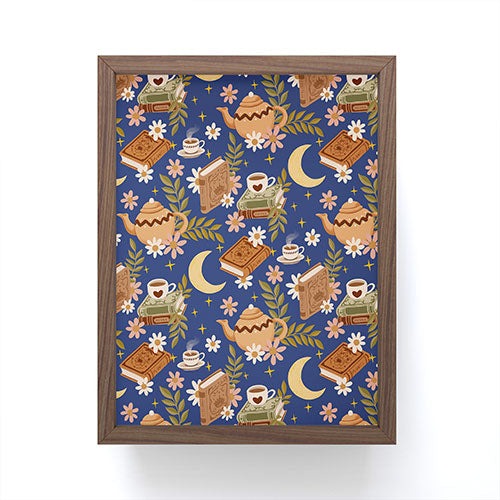Avenie Moonlit Reading Nook II Framed Mini Art Print