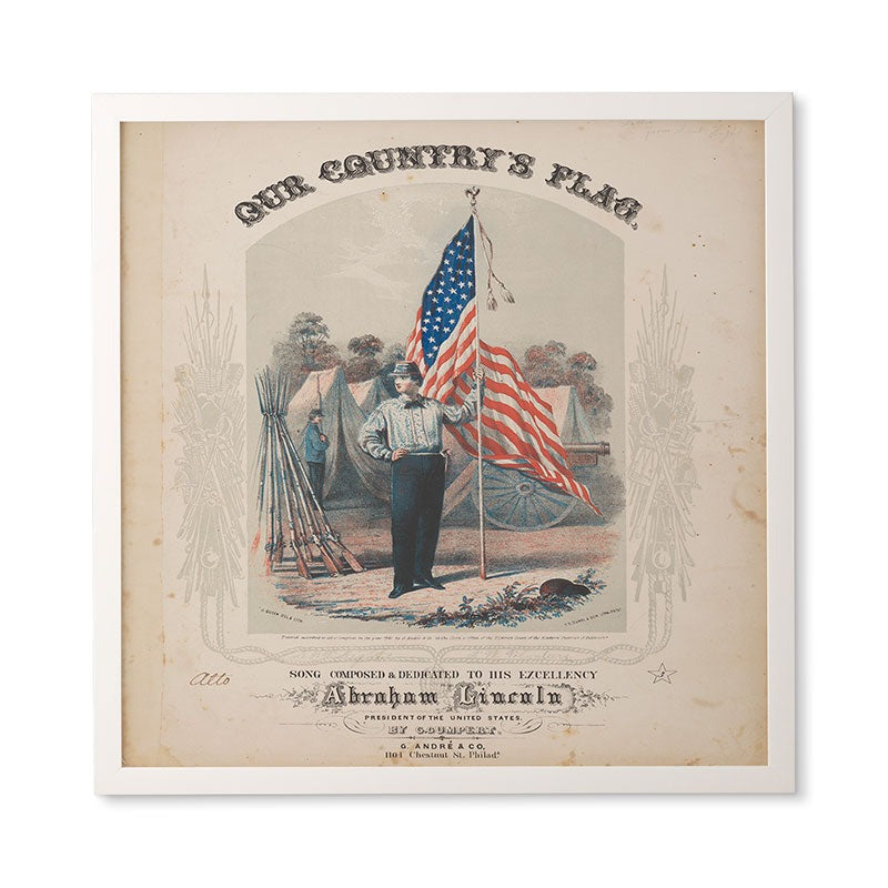 DENY Designs Our Country s Flag Framed Wall Art