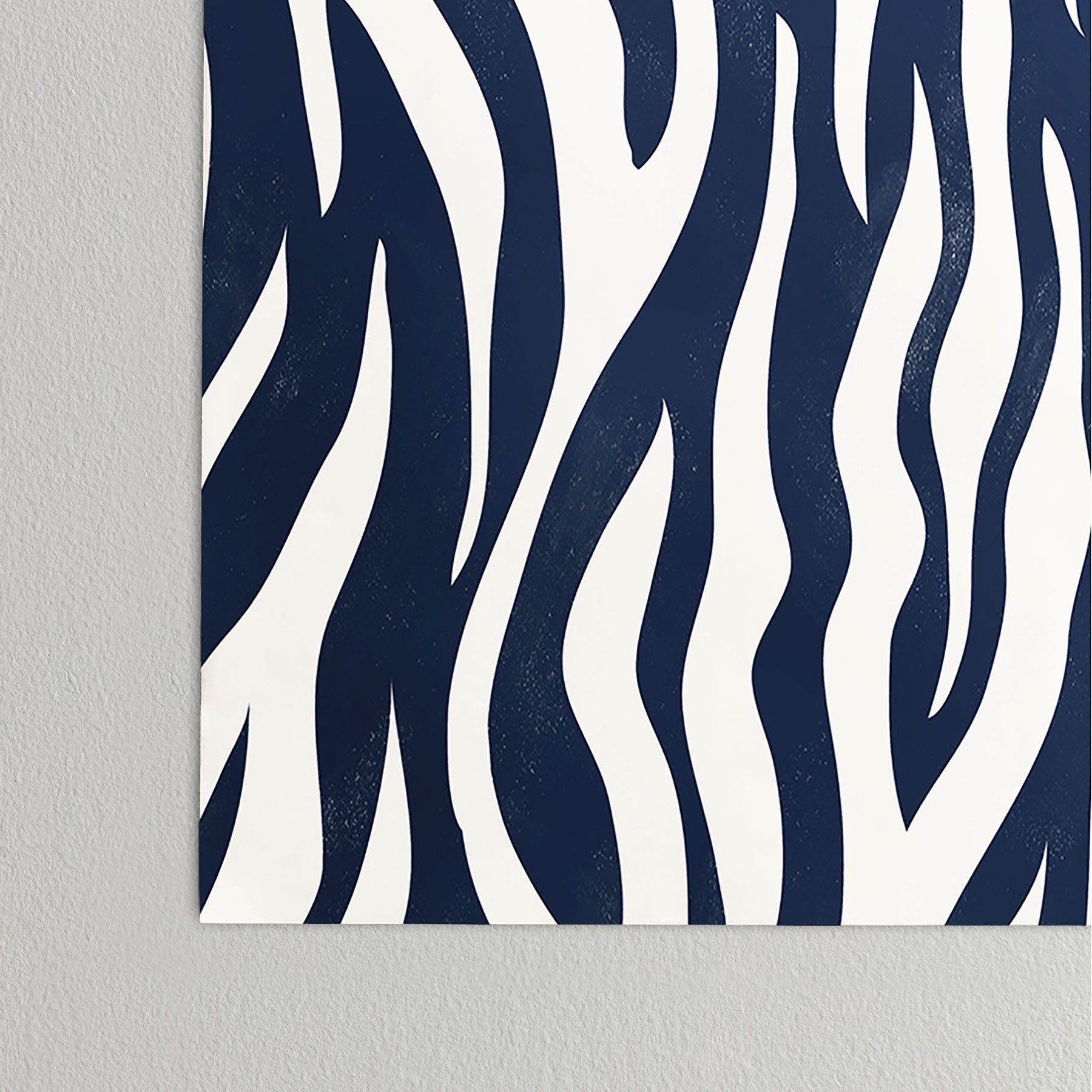 Avenie BR Navy Tiger Stripes Poster