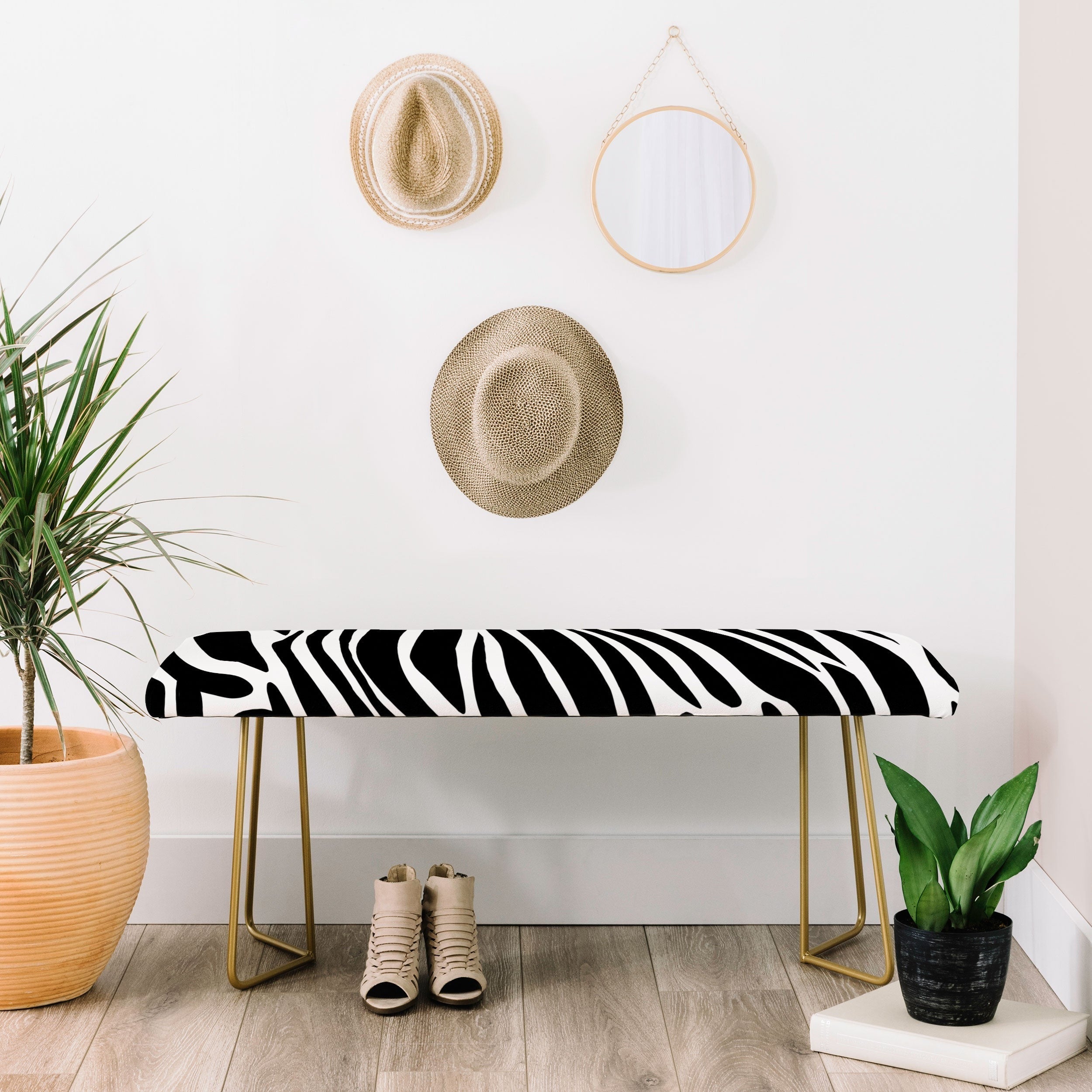 Jennifer Labre Wild Zebra Bench