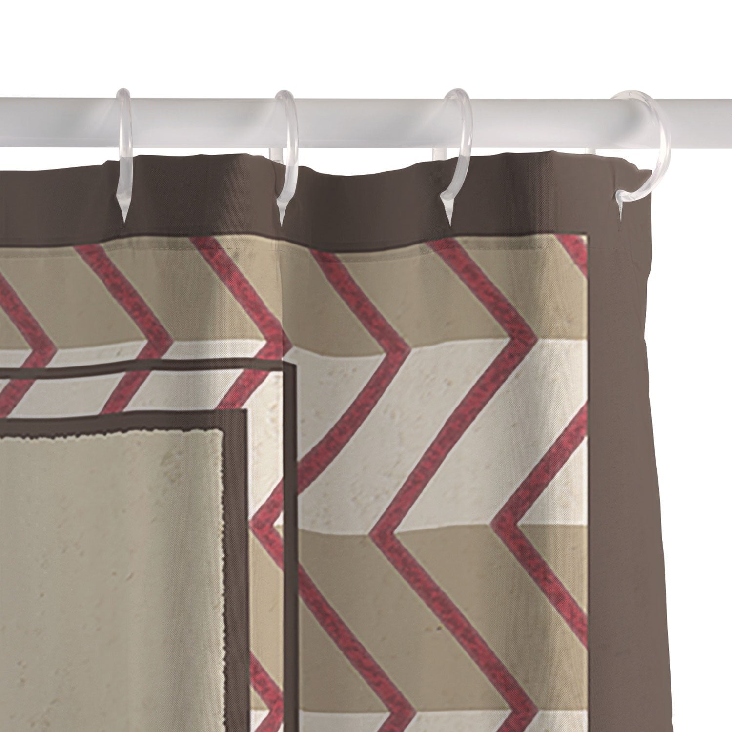 DENY Designs Flag Raisers Striped Square Shower Curtain