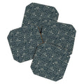 Little Om Pattern Shooting Stars blue Coaster Set