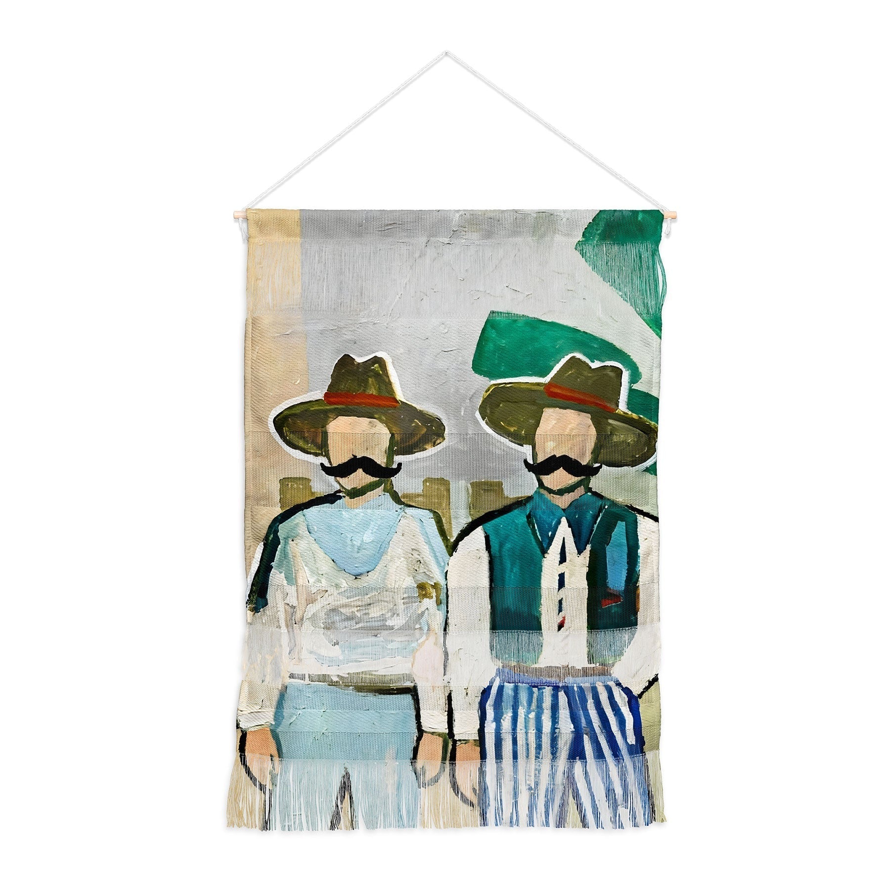 83 Oranges Side By Side Cowboy Edition Wall Hanging Portrait