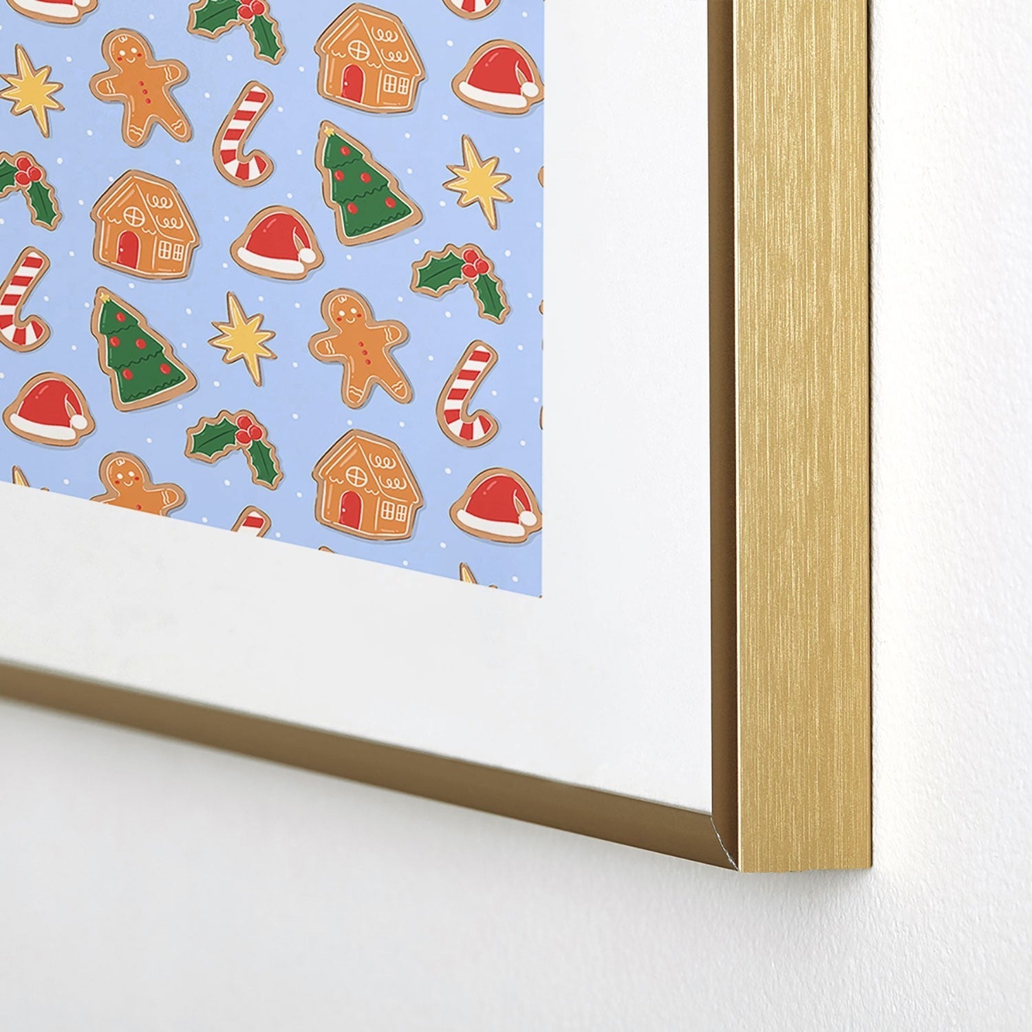 Love_Ryming Christmas Cookies Metal Framed Art Print