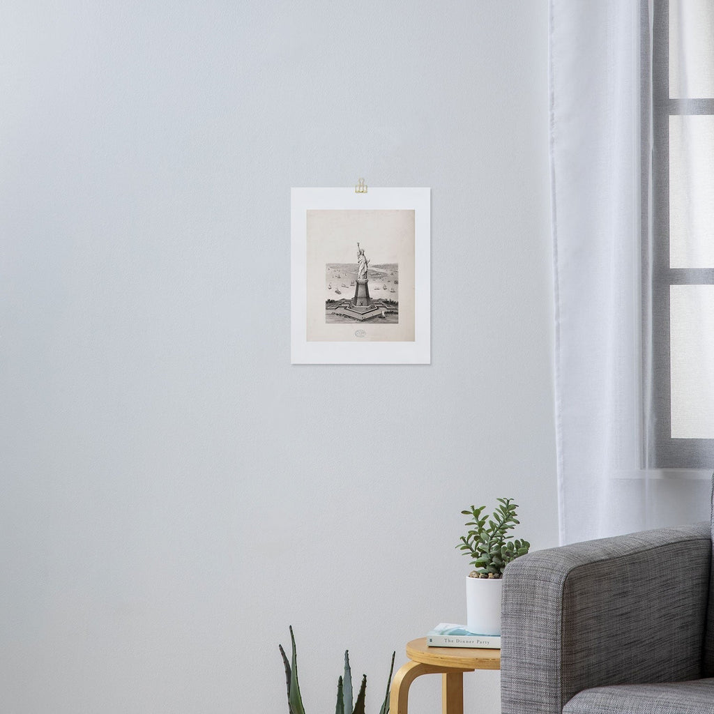 DENY Designs Vintage Lady Liberty Art Print