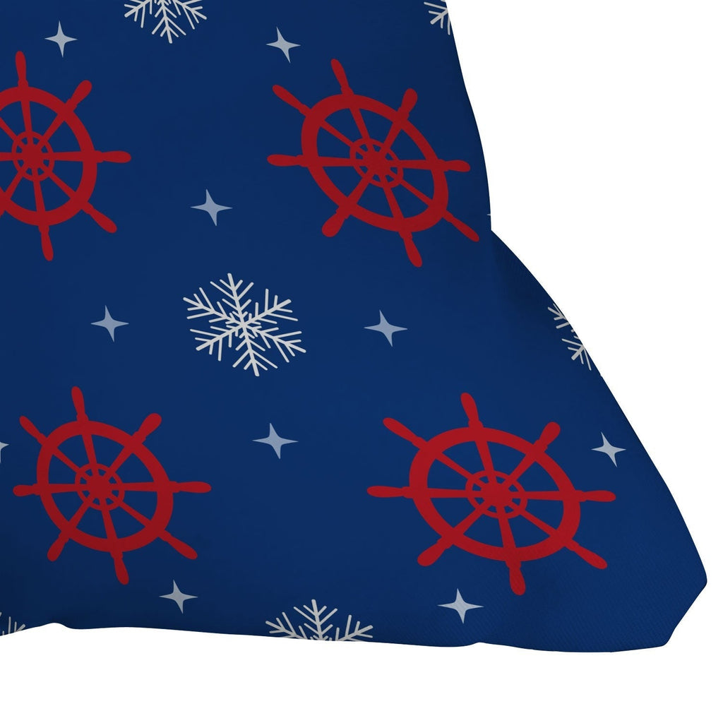 Design by Spark Holiday Helms and Snowflakes Throw Pillow